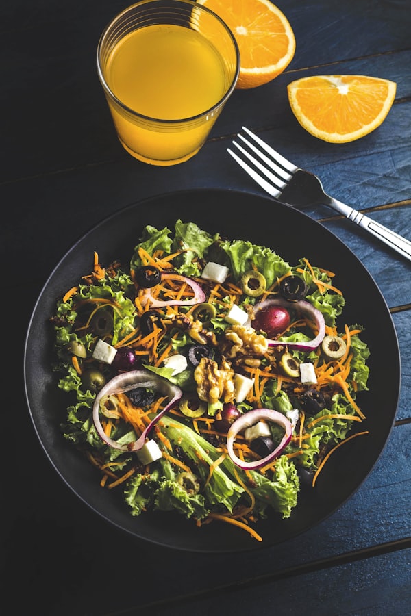 Mediterranean grain salad with roasted vegetables
